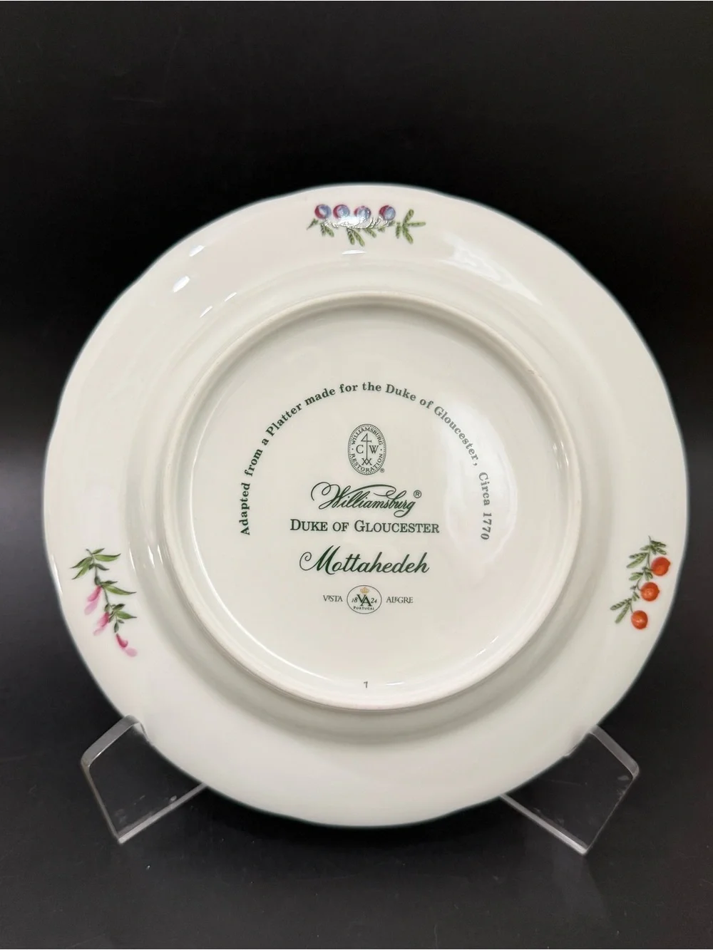 1 Duke of Gloucester by Mottahedeh Williamsburg Botanical Fruits 8